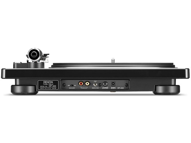 DENONレコードプレーヤーDP400美品 Denon DP-400 (Black) Semi-automatic belt-drive turntable with pre