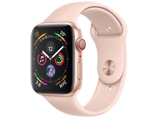 Apple Watch Series 4 GPS+Cellularモデル 44mm MTVW2J/A [ピンクサンドスポーツバンド]の製品画像 -  価格.com