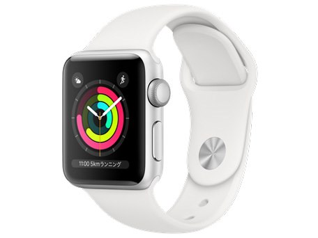 Apple Watch Series 3 GPSモデル 38mm MTEY2J/A [ホワイトスポーツ 