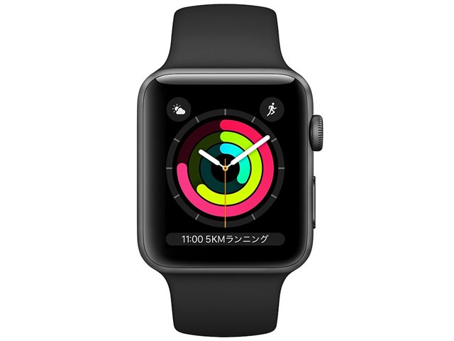 Apple Watch Series 3 GPSモデル 42mm MTF32J/A [ブラックスポーツ 