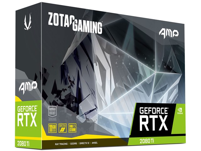 ZOTAC GAMING GeForce RTX 2080 Ti AMP ZT-T20810D-10P [PCIExp 11GB