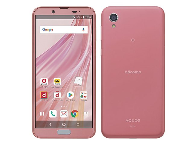 AQUOS docomoソフトピンク スマートフォン SH-02M SIMフリー AQUOS SH-02M sense3 ディープピンク SIMフリー ドコモ 中古 スマホ