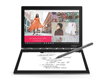 YOGA BOOK C930 デュアルディスプレイ・Core m3・4GBメモリー・128GB SSD搭載 マルチタッチ対応 ZA3S0006JP  Wi-Fiモデルの製品画像 - 価格.com