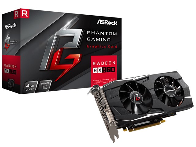 Phantom Gaming D Radeon RX570 4G [PCIExp 4GB]の製品画像 - 価格.com