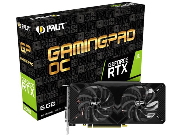 Palit RTX2060 GAMINGPRO 6G 本体　動作確認済み NE62060T18J9-1062A (GeForce RTX2060 6GB GamingPro OC) [PCIExp 6GB