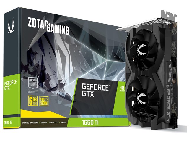 ZOTAC GAMING GeForce GTX 1660 Ti 6GB GDDR6 ZT-T16610F-10L [PCIExp