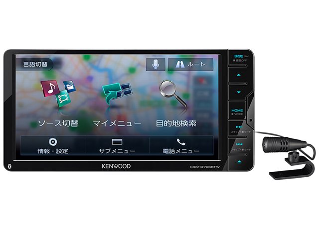 KENWOOD 彩速ナビ MDV-D706BTW 本体 彩速ナビ MDV-D706BTWの製品画像 - 価格.com