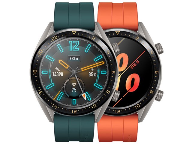 HUAWEI WATCH GT(46㎜)アクティブ オレンジ ガラスフィルム付 HUAWEI WATCH GT アクティブモデル 46mm [オレンジ]の製品画像 - 価格.com