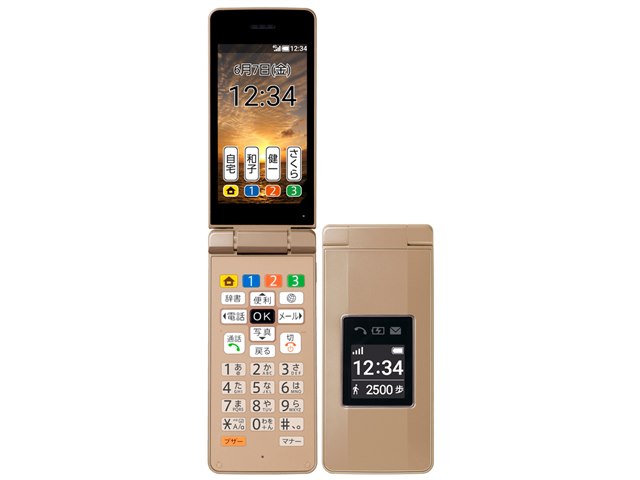 かんたん携帯10 [ゴールド] (新規契約)の製品画像 - 価格.com