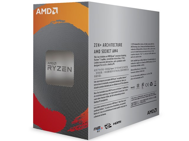 【極美品】Ryzen3 3200G Amazon | AMD Ryzen 3 3200G with Wraith Stealth cooler 3.6GHz