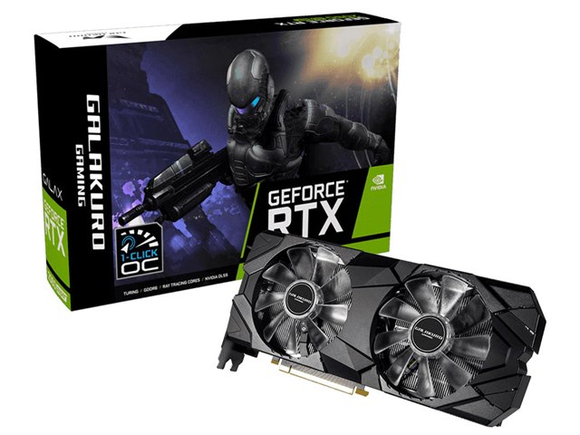 グラフィックボード・グラボ・ビデオカード GALAKURO GAMING GG-GTX1660 super GALAKURO GAMING GG-RTX2060SP-E8GB/DF [PCIExp 8GB]の製品画像