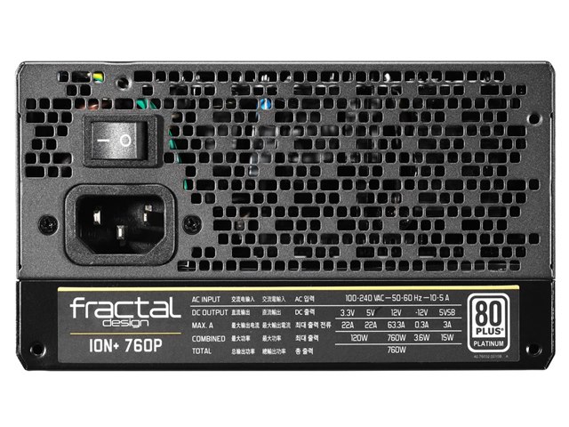 ION+ 760P FD-PSU-IONP-760P-BK [ブラック/ガンメタル]の製品画像
