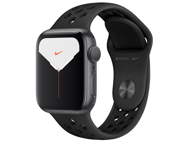 Apple Watch Nike Series 5 GPSモデル 40mm MX3T2J/A [アンスラサイト/ブラックNikeスポーツバンド]の製品画像  - 価格.com