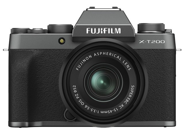 【美品】FUJIFILM X-T200 ダークシルバー15-45mmレンズキット 富士フイルム FUJIFILM X-T200 レンズキット [ダークシルバー