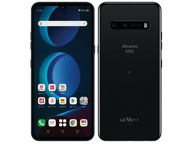 LG V60 ThinQ 5G L-51A docomo [ザ ブラック]の製品画像 - 価格.com