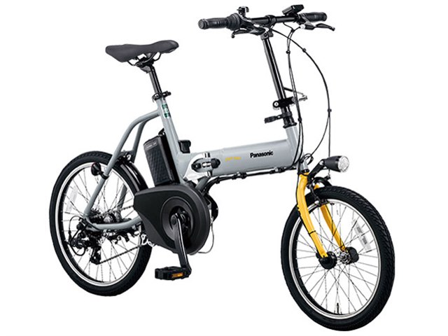 Panasonic BE-ELW073A 電動アシスト自転車 オフタイム BE-ELW073A-N [グレー×イエロー] + 専用充電器の製品画像