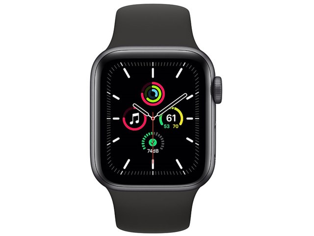 アップルウオッチSE 40mm 型式　MYDP2J/A Apple Watch SE GPSモデル 40mm MYDP2J/A [ブラックスポーツ