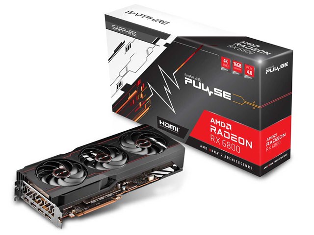 SAPPHIRE PULSE RADEON RX 6800 OC 16G GDDR6 [PCIExp 16GB]の製品画像
