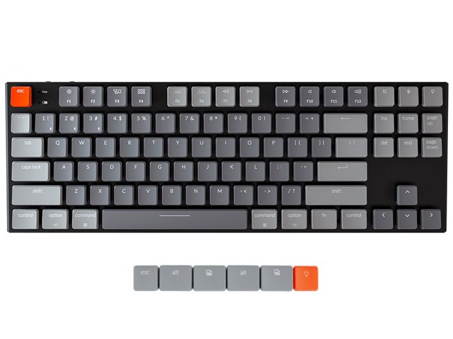 K1 Wireless Mechanical Keyboard テンキーレス Us 赤軸の製品画像 価格 Com