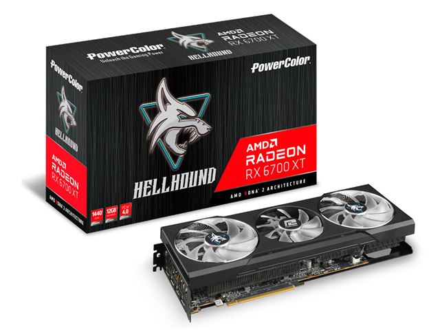 グラフィックボード・グラボ・ビデオカード PowerColor Radeon RX 6700 XT Hellhound グラフィックボード・グラボ・ビデオカード PowerColor