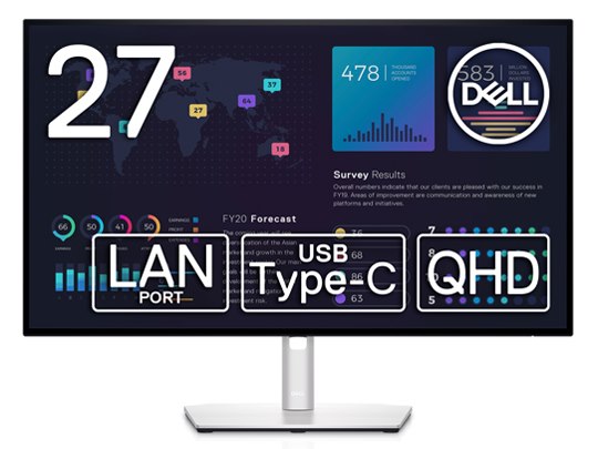 Dell UltraSharp 27 USB-C Hub Monitor - U2722DE | Dell USA