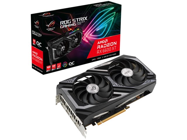ROG-STRIX-RX6600XT-O8G-GAMING [PCIExp 8GB]の製品画像 - 価格.com