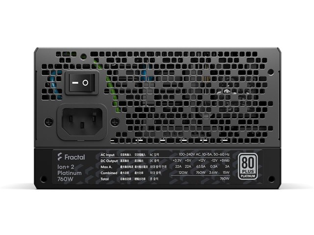 Ion+ 2 Platinum 760W FD-P-IA2P-760の製品画像 - 価格.com