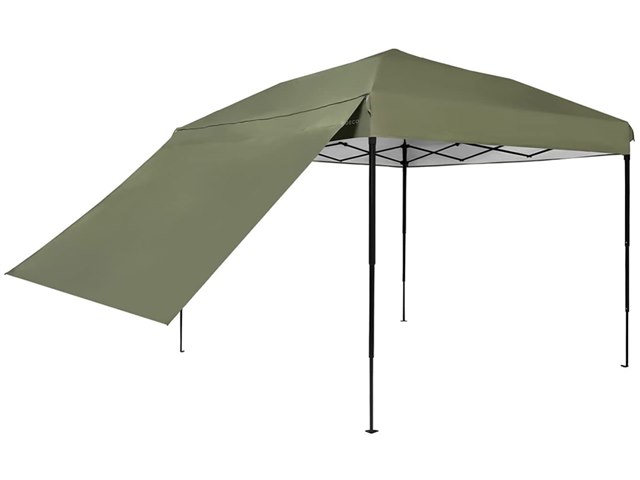 AND・DECO サイドシート付きタープテント 2.5m hktp01 [オリーブ