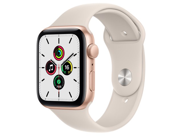 Apple Watch SE GPSモデル 44mm MKQ53J/A [スターライトスポーツバンド  