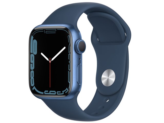 Apple Watch Series 7 GPSモデル 41mm MKN13J/A [アビスブルースポーツ