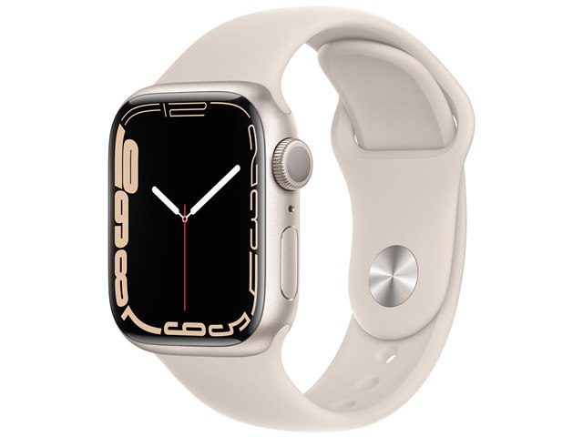 Apple Watch Series 7 GPSモデル 41mm MKMY3J/A [スターライトスポーツバンド]の製品画像 - 価格.com