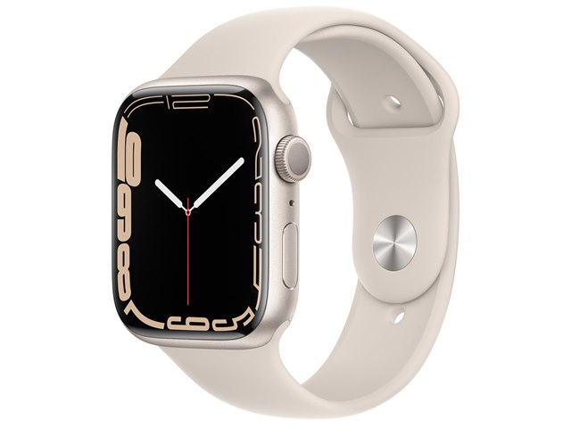 Apple Watch Series 7 GPSモデル 45mm MKN63J/A [スターライトスポーツ 