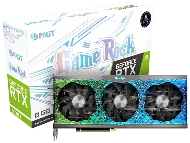 NED307T019P2-1047G (GeForce RTX 3070 Ti GameRock 8GB) [PCIExp 8G 