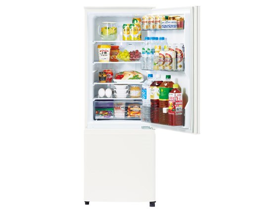 三菱ノンフロン冷凍冷蔵庫 形名　MR-P17G-W形 Amazon | 三菱電機 冷蔵庫 幅48cm 168L マットホワイト MR-P17G