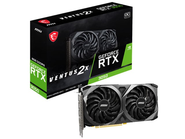 グラフィックボード・グラボ・ビデオカード geforce rtx3050 ventus 2x xs 8g oc GeForce RTX 3050 VENTUS 2X 8G OC [PCIExp 8GB]の製品画像 - 価格.com