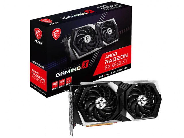 【動作確認済】Radeon RX 6650 XT 8GB（本体のみ） Radeon RX 6650 XT GAMING X 8G [PCIExp 8GB]の製品画像 - 価格.com