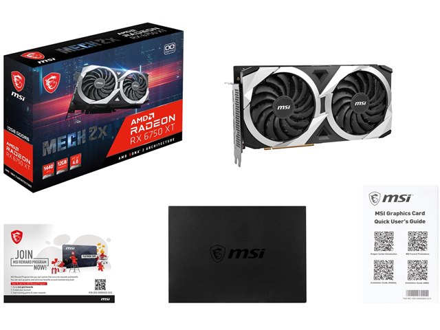 Radeon RX 6750 XT MECH 2X 12G OC [PCIExp 12GB]の製品画像 - 価格.com