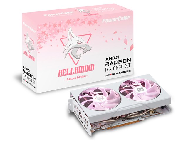 PowerColor Hellhound Sakura AMD Radeon RX 6650 XT 8GB GDDR6 AXRX 