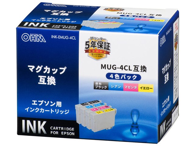 INK-EMUG-4CL [エプソン用 MUG-4CL 4色パック]の製品画像 - 価格.com