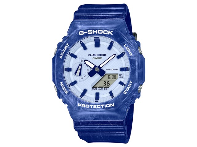 楽天市場】WEB限定 G-SHOCK ブルー＆ホワイト GA-2100BWP-2AJR