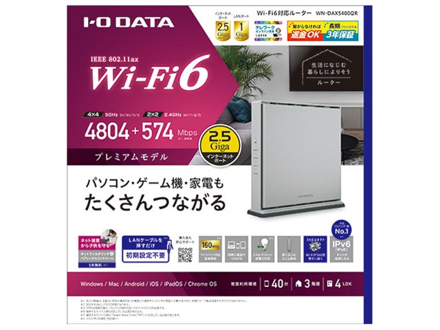 WN-DAX5400QR [インサイトグレー]の製品画像 - 価格.com