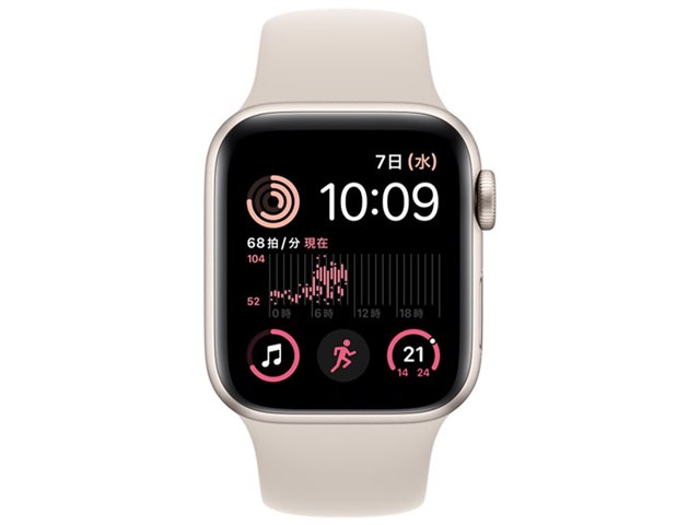 Apple Watch SE 第2世代 GPSモデル 40mm MNJP3J/A [スターライト