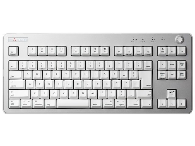 REALFORCE R3 Mac配列 R3HG21 [ライトシルバー/スーパーホワイト]の