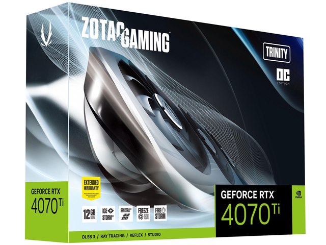ZOTAC GAMING GeForce RTX 4070 Ti Trinity OC ZT-D40710J-10P [PCIExp
