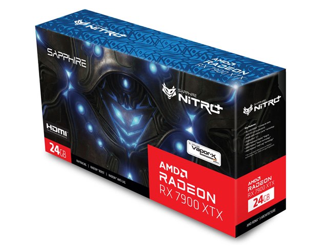 SAPPHIRE NITRO+ Radeon RX 7900 XTX GAMING OC VAPOR-X 24GB