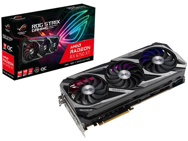 ROG-STRIX-RX6750XT-O12G-GAMING [PCIExp 12GB]の製品画像 - 価格.com