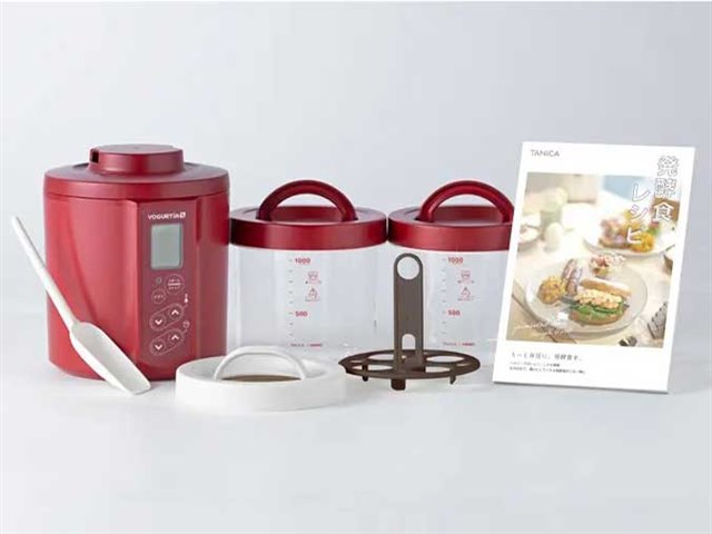 ヨーグルティアS ガラスセット YS-02R [レッド]の製品画像 - 価格.com