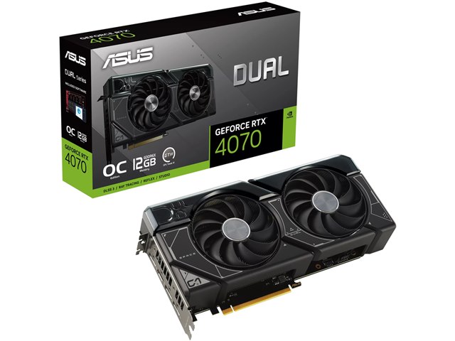 DUAL-RTX4070-O12G [PCIExp 12GB]の製品画像 - 価格.com