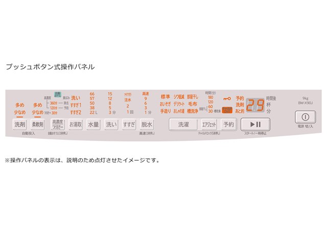 ビートウォッシュ BW-X90J(V) [ホワイトラベンダー]の製品画像 - 価格.com