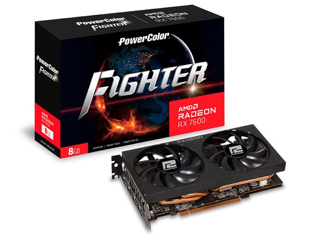 PowerColor Fighter AMD Radeon RX 7600 8GB GDDR6 RX7600 8G-F